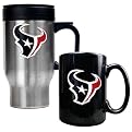 Houston Texans Travel Mug/ Coffee Mug Set