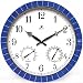 Infinity Instruments Clarion Blue- In/Outdoor Decorative Tile Clock