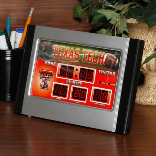 Texas Tech Red Raiders Desk Clock