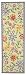 Safavieh Chelsea Collection HK214A-212 Hand-hooked Wool Area Runner, 2-Feet 6-Inch by 12-Feet, Ivory