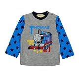 ○●きかんしゃトーマス●○男の子プリント裏起毛トップス80cm:90cm (80cm)