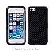 iPhone SE, iPhone 5S iPhone 5, Carbon Fiber Textured Black Heavy Duty Hybrid 3 Layer Belt Clip Holster Case for Apple iPhone 5S iPhone 5 iPhone SE by Cazle
