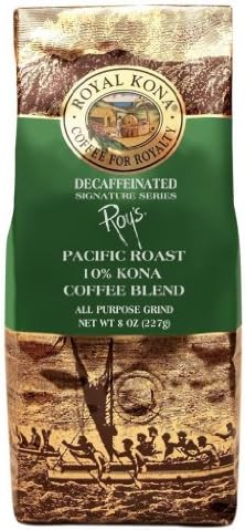 Hawaiian Lunch Bag Gift Basket Royal Kona Coffee Ground Roy's Signature Series Decaf 4 Bags #9