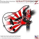 Rising Sun Red Skin fits Band Hero, Guitar Hero 5 & World Tour Guitars for  ....