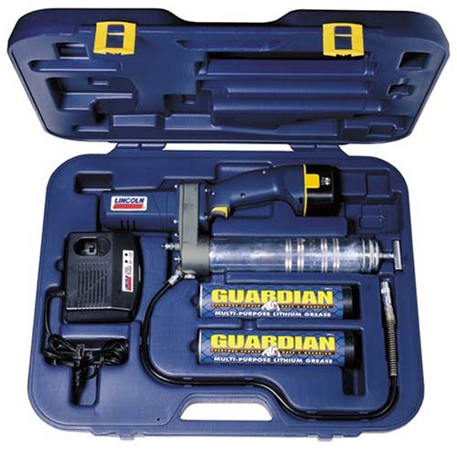 Lincoln Lubrication 1242 12 Volt DC Cordless Rechargeable Grease Gun with Case and Charger