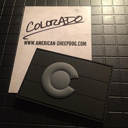 COLORADO STATE FLAG PVC PATCH - GHOST EDITION