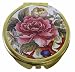 Pink Flowers Make Up Compact - Ladies Pink Flowers Design Refillable Make Up Compact