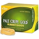 Alliance Pale Crepe Gold Size #16 (2 1/2 x 1/16 Inches) Premium Rubber Band, 1/4 Pound Box (Approximately 668 Bands per Box) (20169)