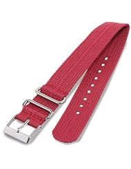Timex T7B912 Weekender 20mm Berry Nylon Slip-Thru Watch Strap