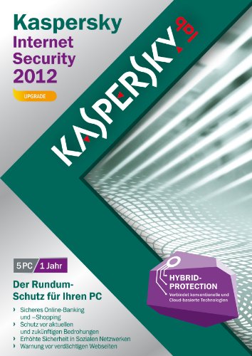 Kaspersky Internet Security 2012 5 Lizenzen Upgrade (DVD-Box)