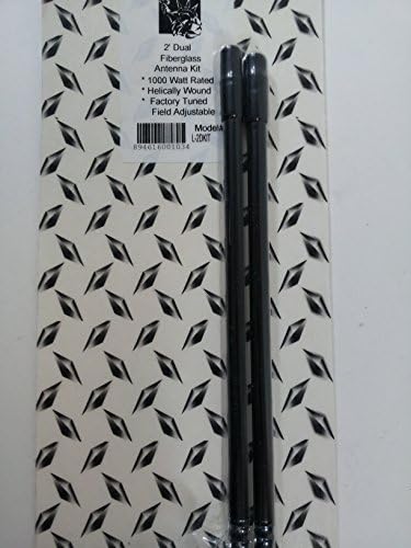 Liberty L-2DKIT 2 Foot Dual Fiberglass CB Radio Antenna Kit