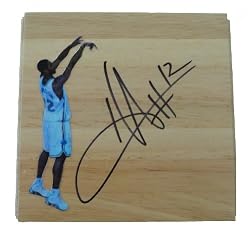 Hilton Armstrong Autographed New Orleans Hornets Photo Floorboard, Proof Photo