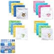 4-Pack Super-soft Washcloths, Green - Frog