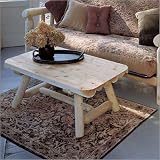 Outdoor Living : Rectangular Log Coffee Table