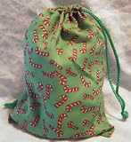 Candy Cane Drawstring Bags