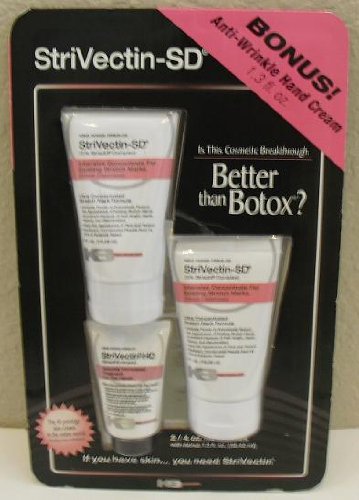 StriVectin-SD Intensive Concentrate for Existing Stretch Marks 2/4oz Plus Bonus 1.3oz Anti-wrinkle Hand Cream