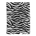 Premium Genuine Black & Silver Zebra Carrying Protector Leather Case for Amazon Kindle DX 9.7" 9.7-inch Wireless Reading Device
