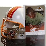 NFL Riddell Tampa Bay Buccaneers #55 Derrick Brooks Autographed Throwback Mini Helmet