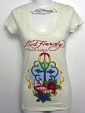 (エドハーディ) Ed Hardy Tシャツ レディース love true ホワイト 正規品 True Love