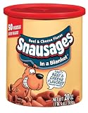 Snausages Beef & Cheese Seal-Right, 20-Ounce Canisters (Pack of 4)