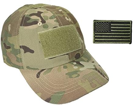 BluWhale Special Force Tactical Cap Hat with Removable Patch (Multicam)