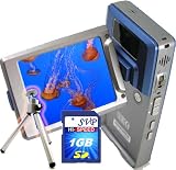 SVP HDDV-2880Bu 16MP Max TOUCH BUTTON 2.5-inch 270 DEGREE LCD Digital Video Camcorder + FREE 1GB High Speed SD Memory Card & Tripod