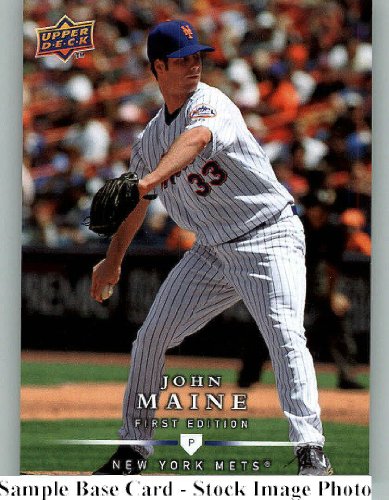 2008 Upper Deck First (1st) Edition #124 John Maine - New York Mets (Baseball Cards)