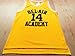 Fresh Prince Jersey 14 Will Smith Jersey Yellow Bel-Air Academy Basketball Jerseys Stitched (Golden, Small)