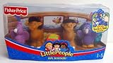 Little People Ark Animals Pairs ~ 2 Camels & 2 Peacocks