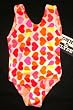 Girls 1 PC U-Back Pink/Orange/Yellow Hearts