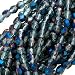 Czech Fire Polish Glass Beads 4mm Round Aqua Azuro Vitrail (50)