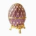 Lavender Purple Faberge style Egg Box & Ring Insert Swarovski Crystals 24K Gold Jewelry FREE SHIP!