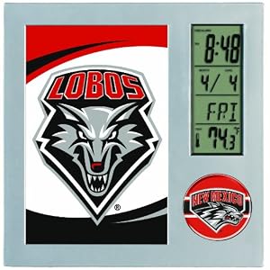 NCAA New Mexico Lobos Digital Desk Clock