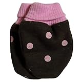【未熟児】【低出生体重児】【早産児】【NICU】用　ベビー服：ミトン ブラウンピンク