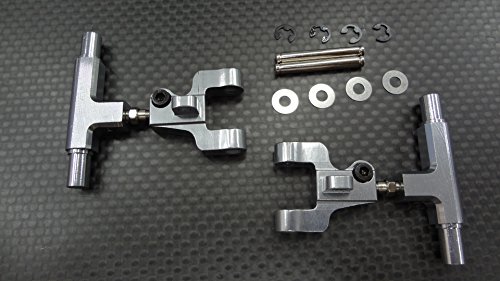 Tamiya TT-01D, TT-01 XB Pro Upgrade Parts Aluminum Rear Upper Arm - 1Pr (Drift) Gray Silver