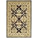 Safavieh Heritage Collection HG817A Handmade Black and Ivory Hand-Spun Wool Area Rug, 8-Feet  3-Inch by 11-Feet