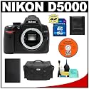 Nikon D5000 Digital SLR Camera Body with 16GB Memory Card + Spare EN-EL9 Battery + Case + Cameta Bonus Accessory Kit