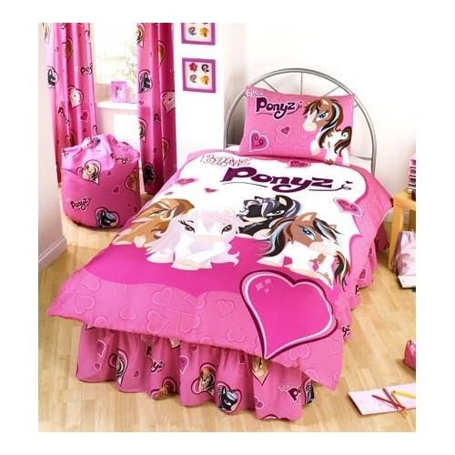 Childrens/Kids Bratz Ponyz Duvet Cover Set Bratz Bedding