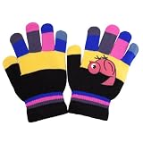 Kids/Childrens Winter Magic Gloves with Rubber Print