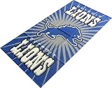 NFL Detroit Lions Sunburst Fiber Reactive Pool / Beach / Bath Towel