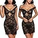 Avidlove Women See-through Lingerie Lace Chemise Floral Nightgowns Outfits