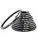 Step Down Rings for Filters, K&F Concept Metal 11pcs Lens Filter Step Down Adapter Ring Kit 43-37MM 52-43MM 55-52MM 58-55MM 62-58MM 67-62MM 72-67MM 77-72MM 82-77MM for DSLR Camera