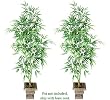 TWO 7' Bamboo Artificial Trees with Shoots