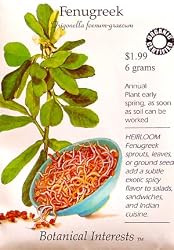 Fenugreek Certified Organic Heirloom Seeds