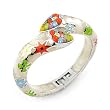 Multi-Color Heart Millacreli Bangle