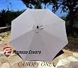 9ft Market Umbrella Replacement Canopy 8 Ribs Taupe (Canopy Only)