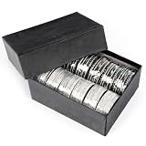 Boxed indiens Bangles noir et argent, 144 bracelets - Bracelets