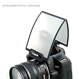 Diffuseur universel pour caméra flash installé p.e. Canon 550D/500D/450D/1000D/7D/Nikon D7000/5000/3000/3100/90/80/60/Olympus E-620,520,5/Sony ? A77/55/33/850/580/550/450/350/330/230 etc.