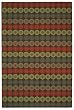 3'9" x 5'9" Rectangular Oscar Isberian Rugs Area Rug Mulberry Color Hand Hooked China "Martha Stewart Collection" Solar Garden Design