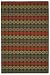 3'9" x 5'9" Rectangular Safavieh MSR2368B-4 Mulberry Color Hand Hooked Chinese "Martha Stewart Collection" Solar Garden Design Rug